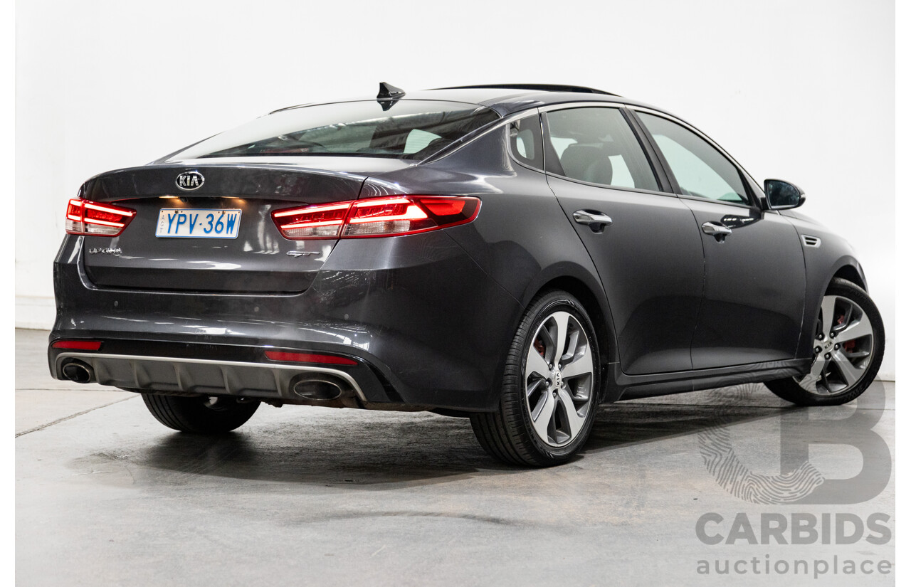11/2015 Kia Optima GT JF MY16 4d Sedan Platinum Graphite Metallic Turbo 2.0L