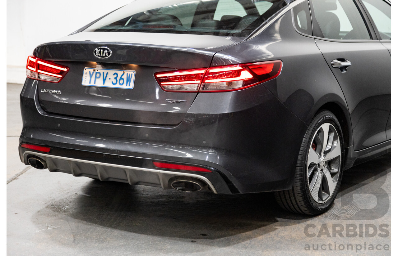 11/2015 Kia Optima GT JF MY16 4d Sedan Platinum Graphite Metallic Turbo 2.0L