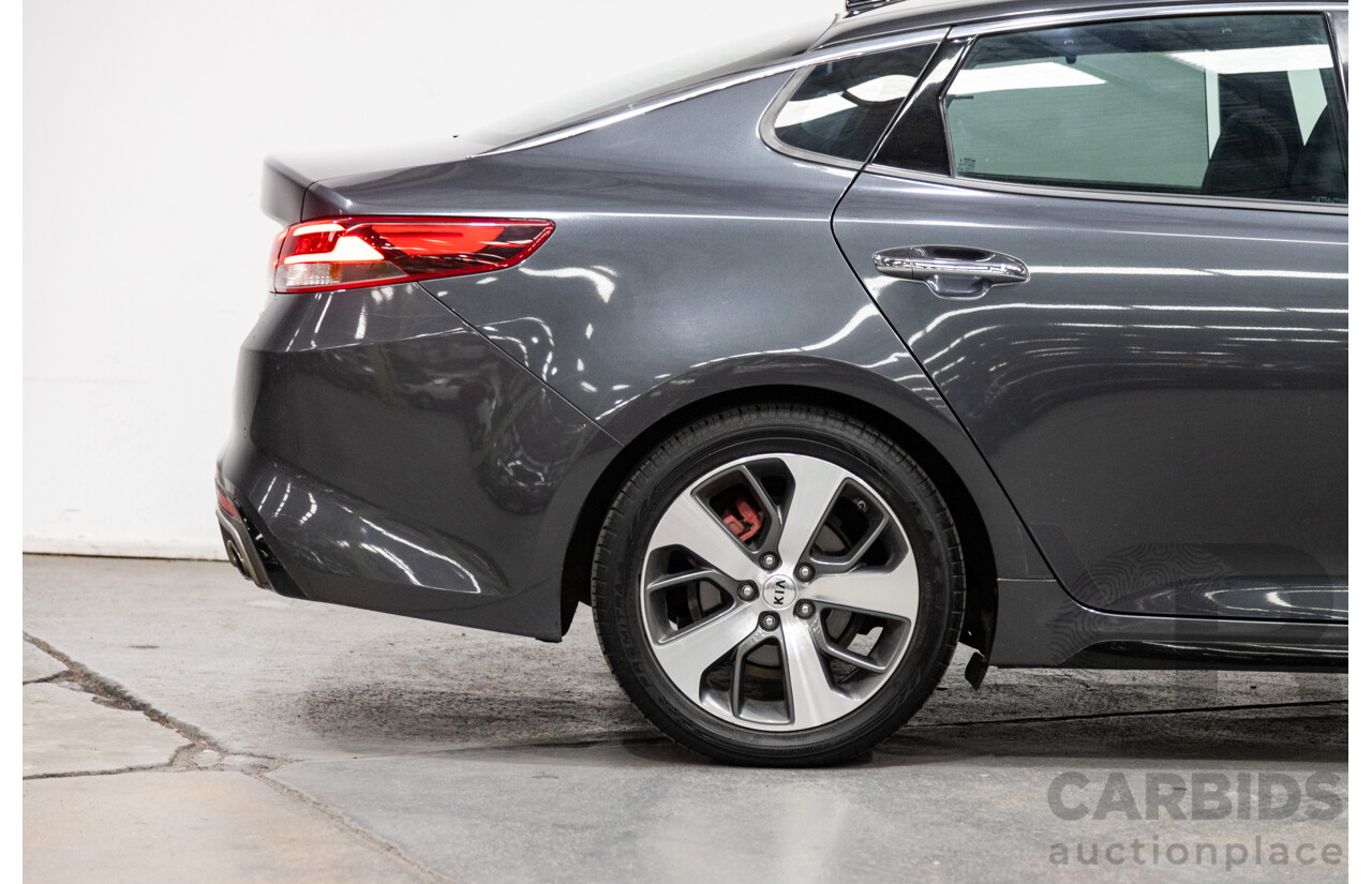 11/2015 Kia Optima GT JF MY16 4d Sedan Platinum Graphite Metallic Turbo 2.0L