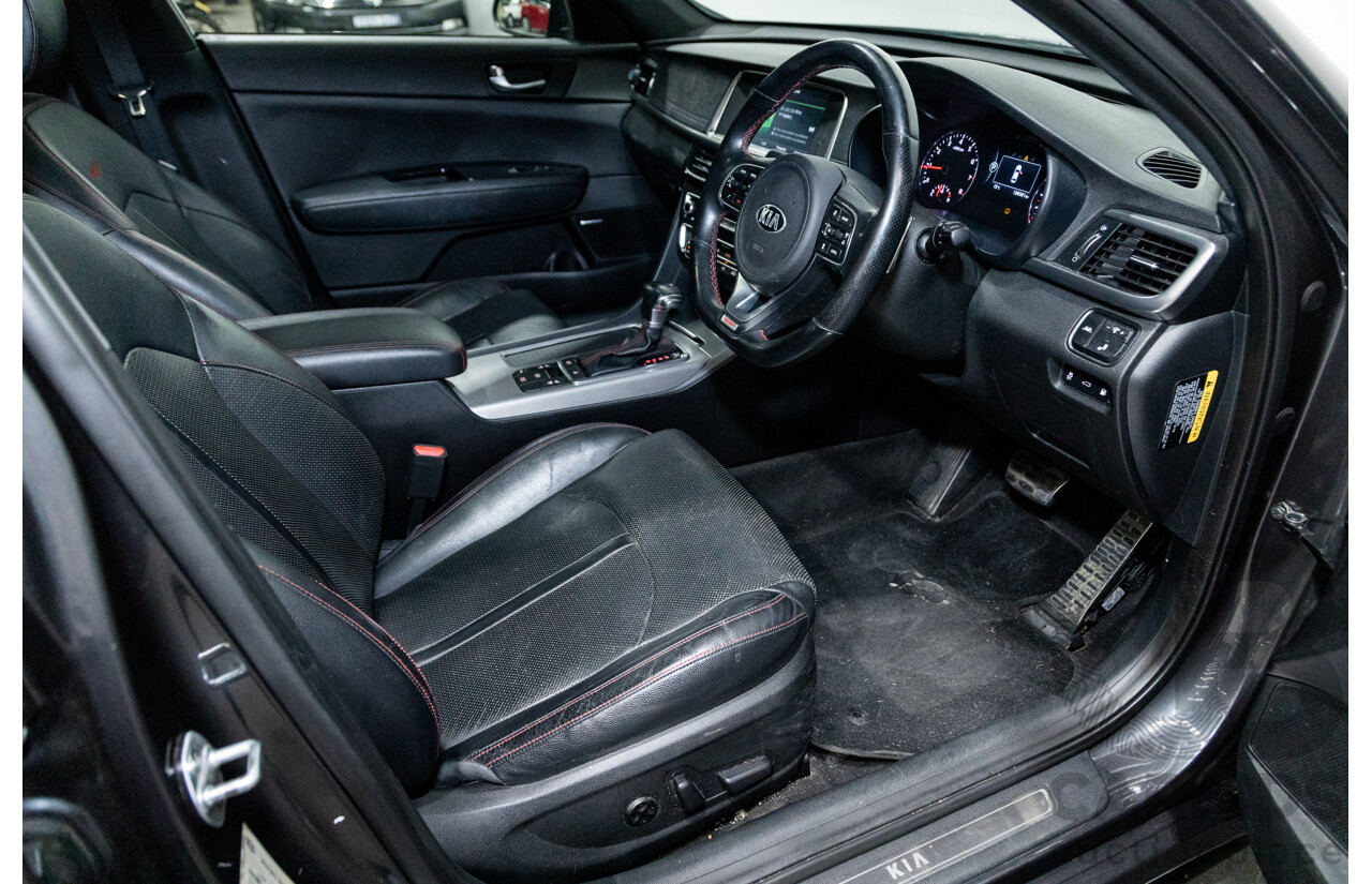 11/2015 Kia Optima GT JF MY16 4d Sedan Platinum Graphite Metallic Turbo 2.0L