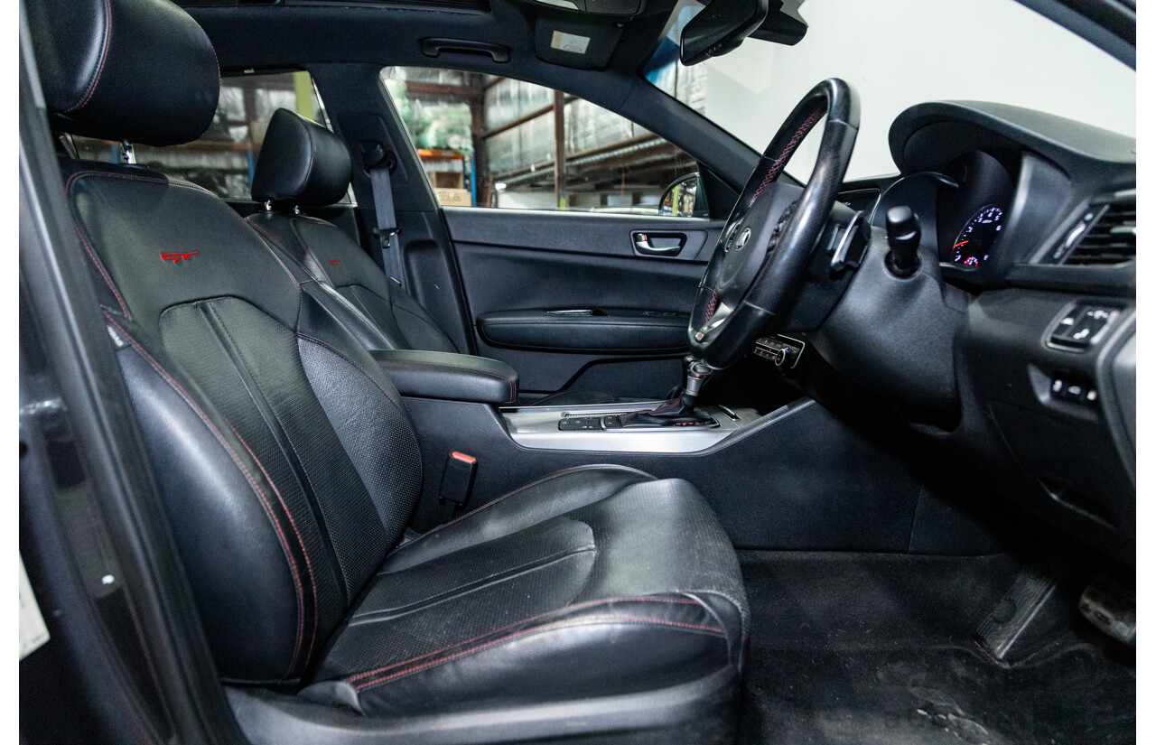 11/2015 Kia Optima GT JF MY16 4d Sedan Platinum Graphite Metallic Turbo 2.0L