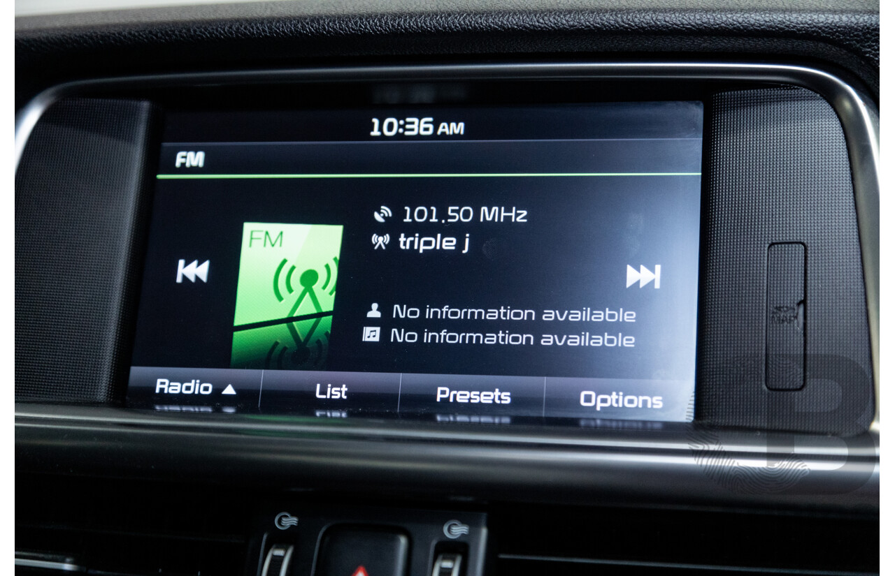 11/2015 Kia Optima GT JF MY16 4d Sedan Platinum Graphite Metallic Turbo 2.0L