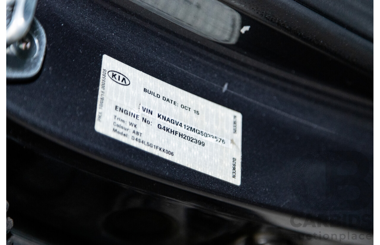 11/2015 Kia Optima GT JF MY16 4d Sedan Platinum Graphite Metallic Turbo 2.0L