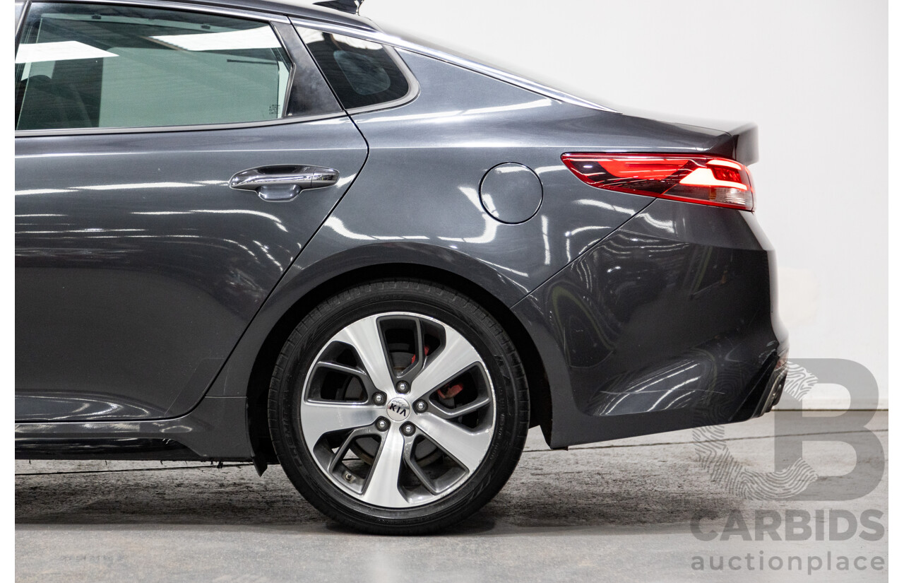 11/2015 Kia Optima GT JF MY16 4d Sedan Platinum Graphite Metallic Turbo 2.0L