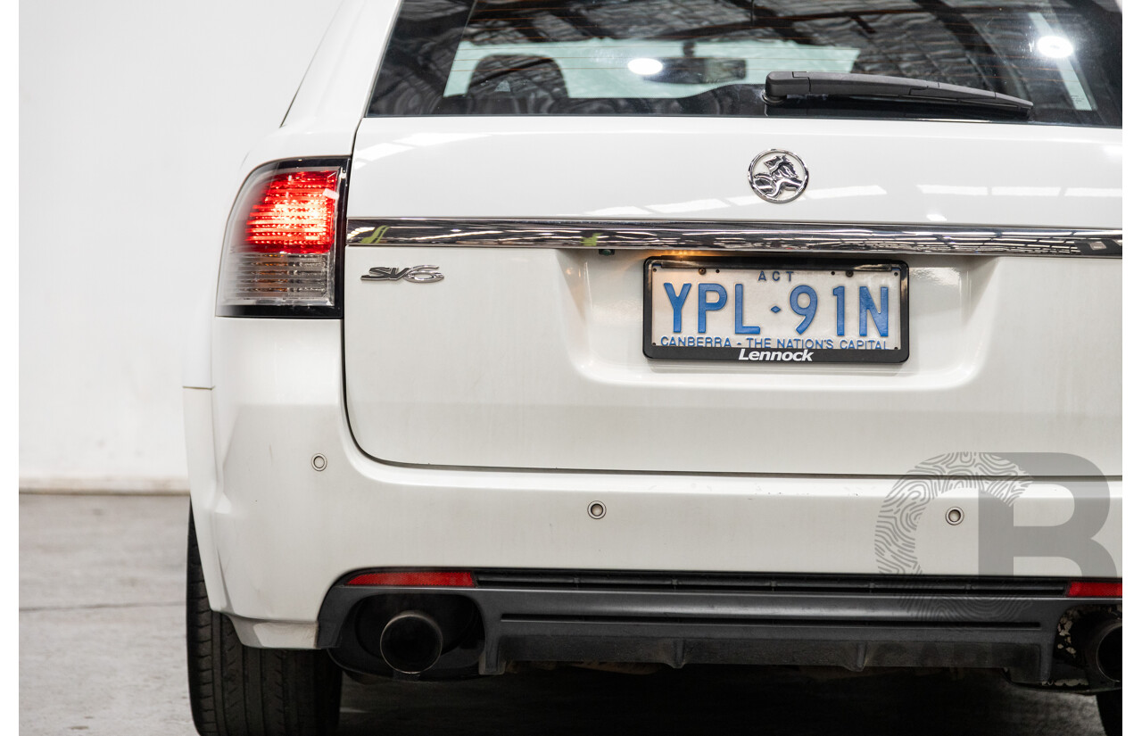 7/2014 Holden Commodore SV6 VF 4d Sportwagon White 3.6L