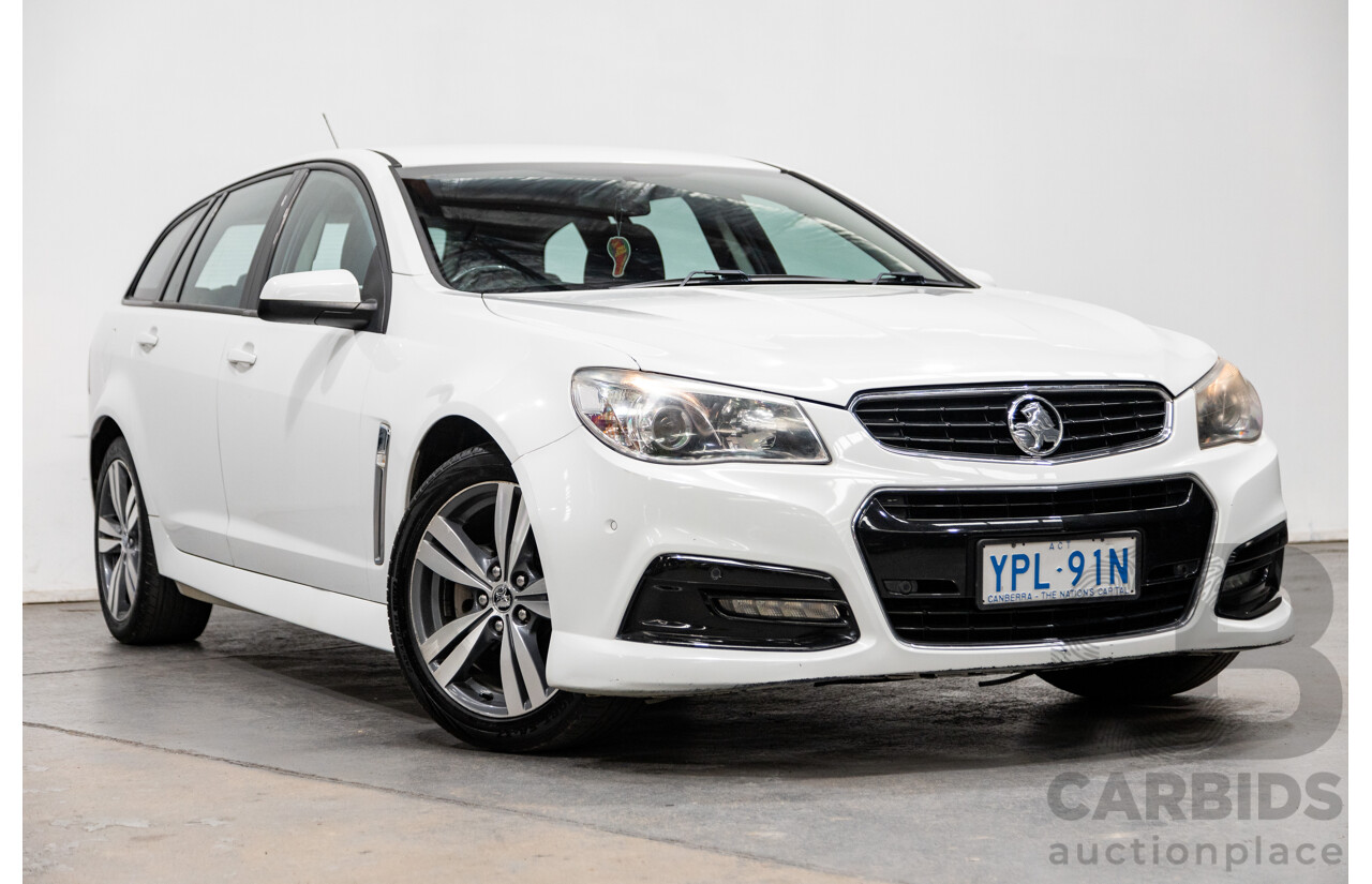 7/2014 Holden Commodore SV6 VF 4d Sportwagon White 3.6L