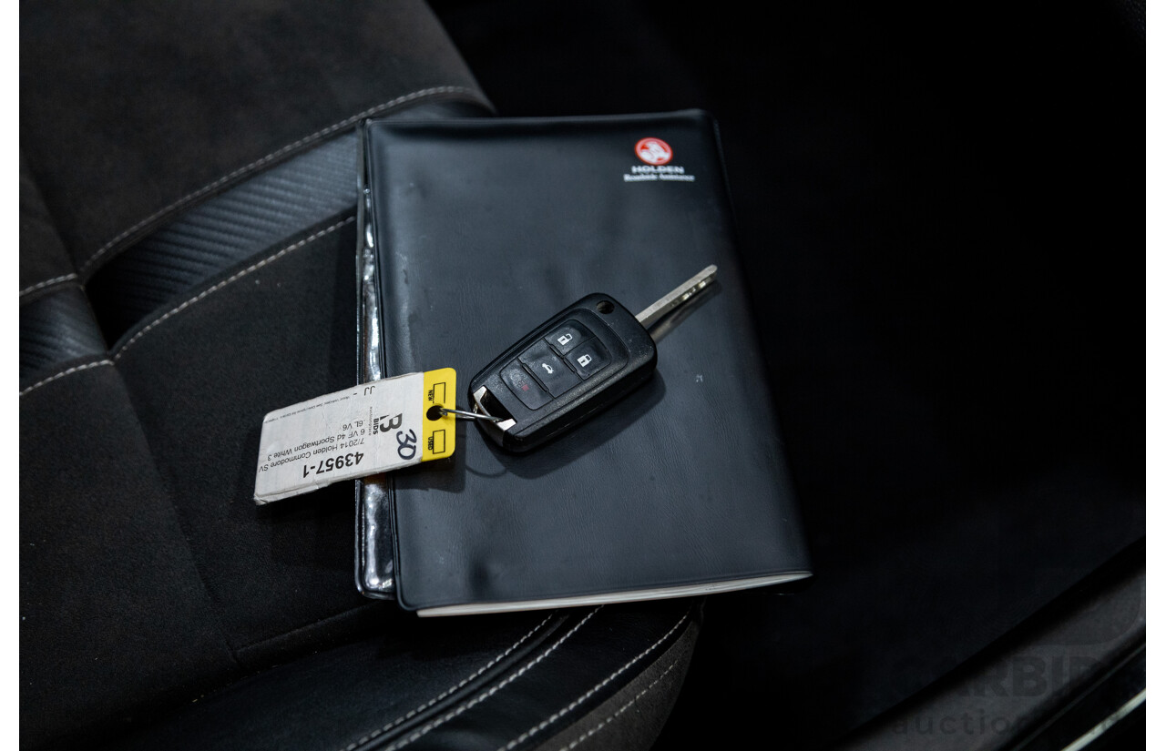 7/2014 Holden Commodore SV6 VF 4d Sportwagon White 3.6L