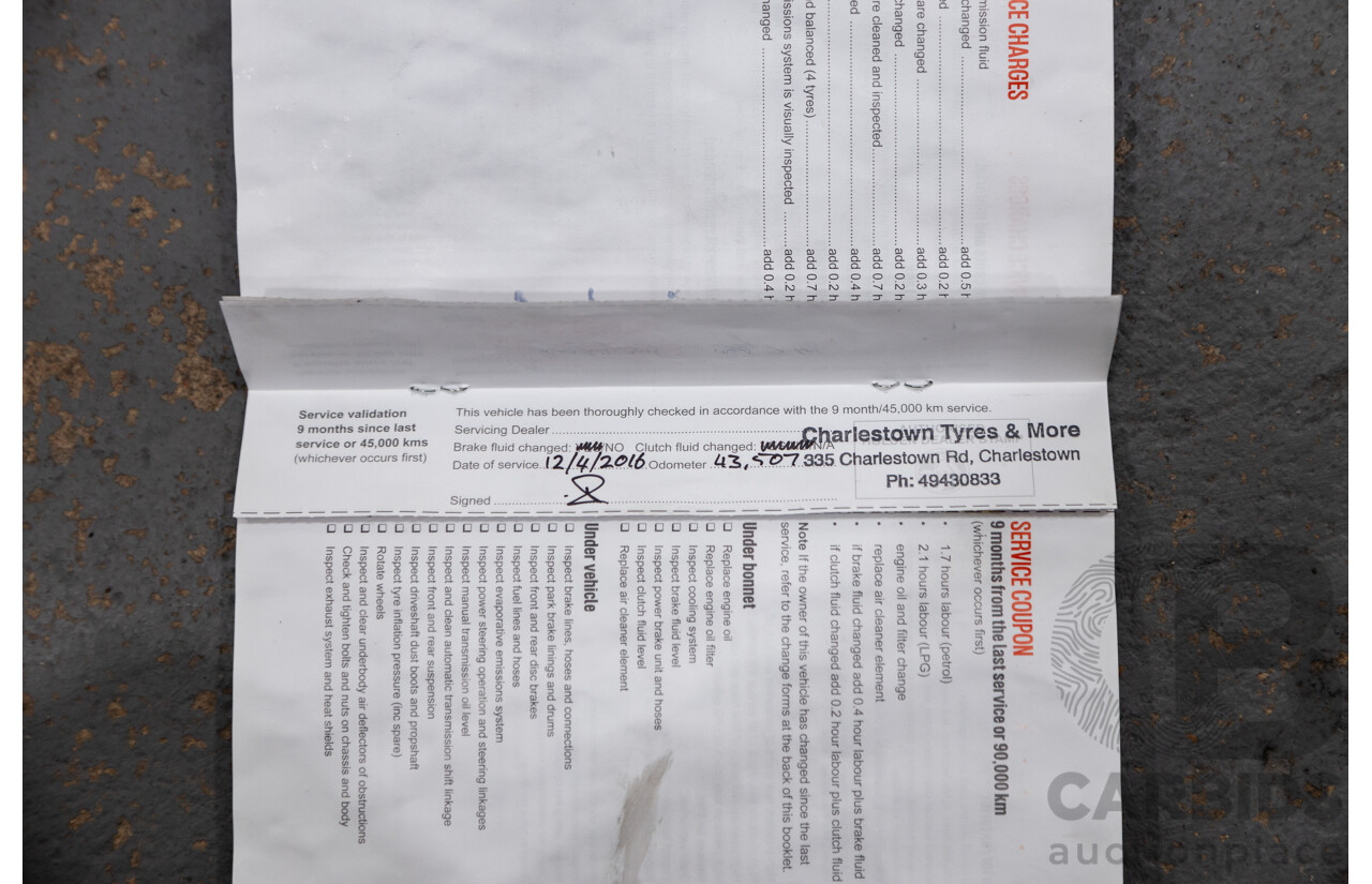 7/2014 Holden Commodore SV6 VF 4d Sportwagon White 3.6L