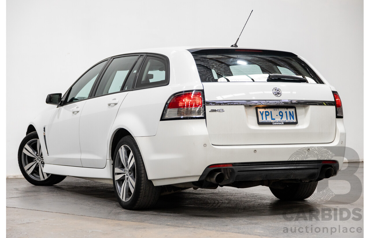 7/2014 Holden Commodore SV6 VF 4d Sportwagon White 3.6L