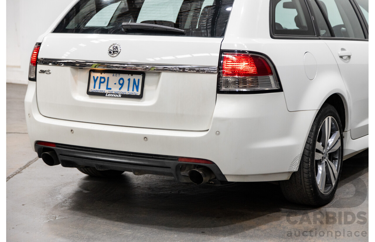 7/2014 Holden Commodore SV6 VF 4d Sportwagon White 3.6L
