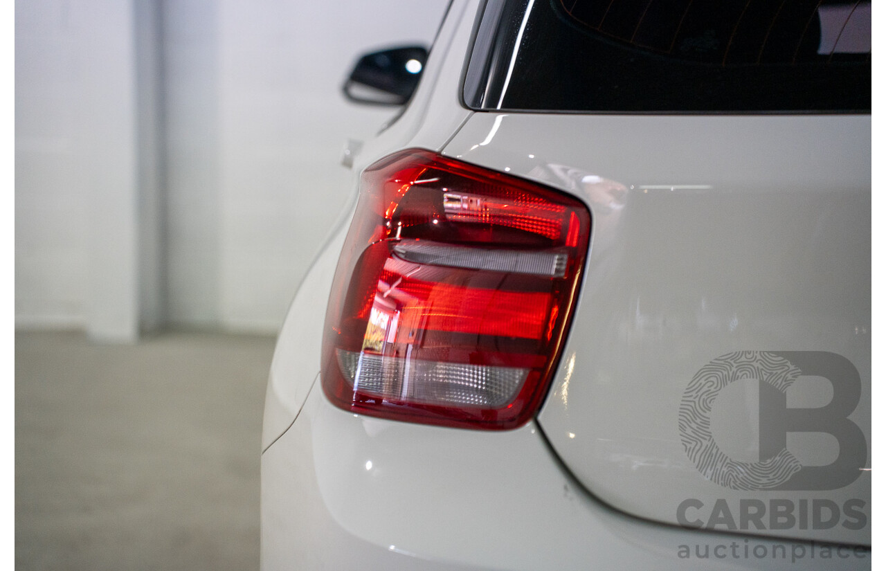 1/2013 BMW 116i F20 MY13 5d Hatchback Alpine White Turbo 1.6L