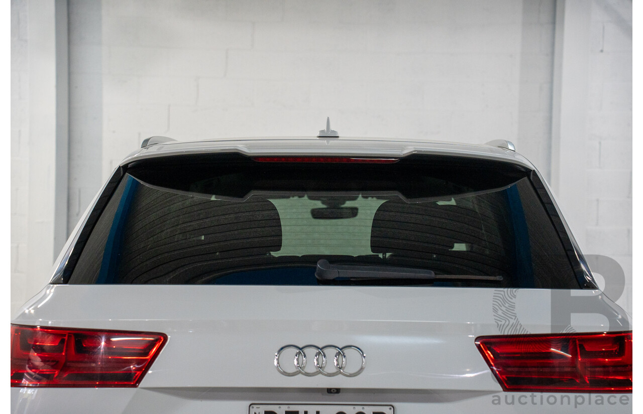 01/2018 Audi Q7 3.0 TDI Quattro (AWD) 4M MY18 4d Wagon Carrara White Turbo Diesel V6 3.0L - 7 Seater