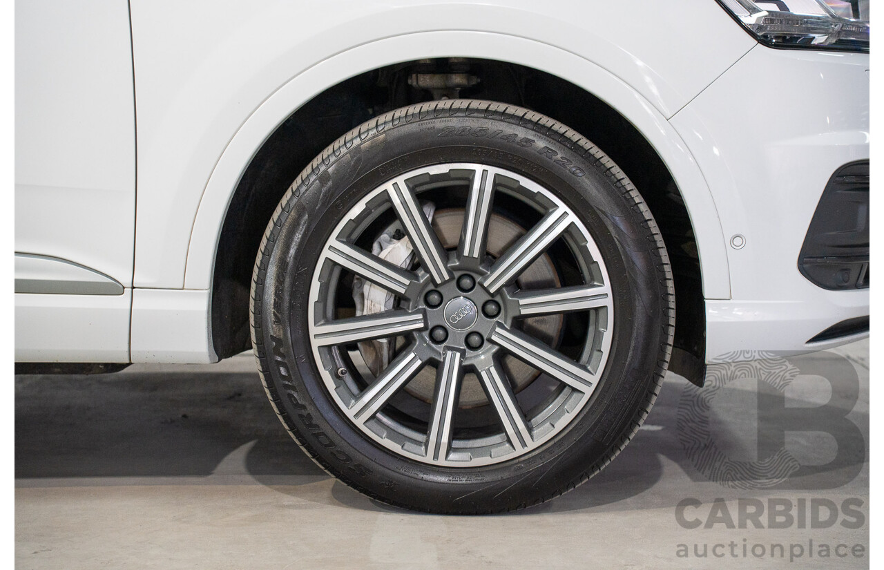 01/2018 Audi Q7 3.0 TDI Quattro (AWD) 4M MY18 4d Wagon Carrara White Turbo Diesel V6 3.0L - 7 Seater