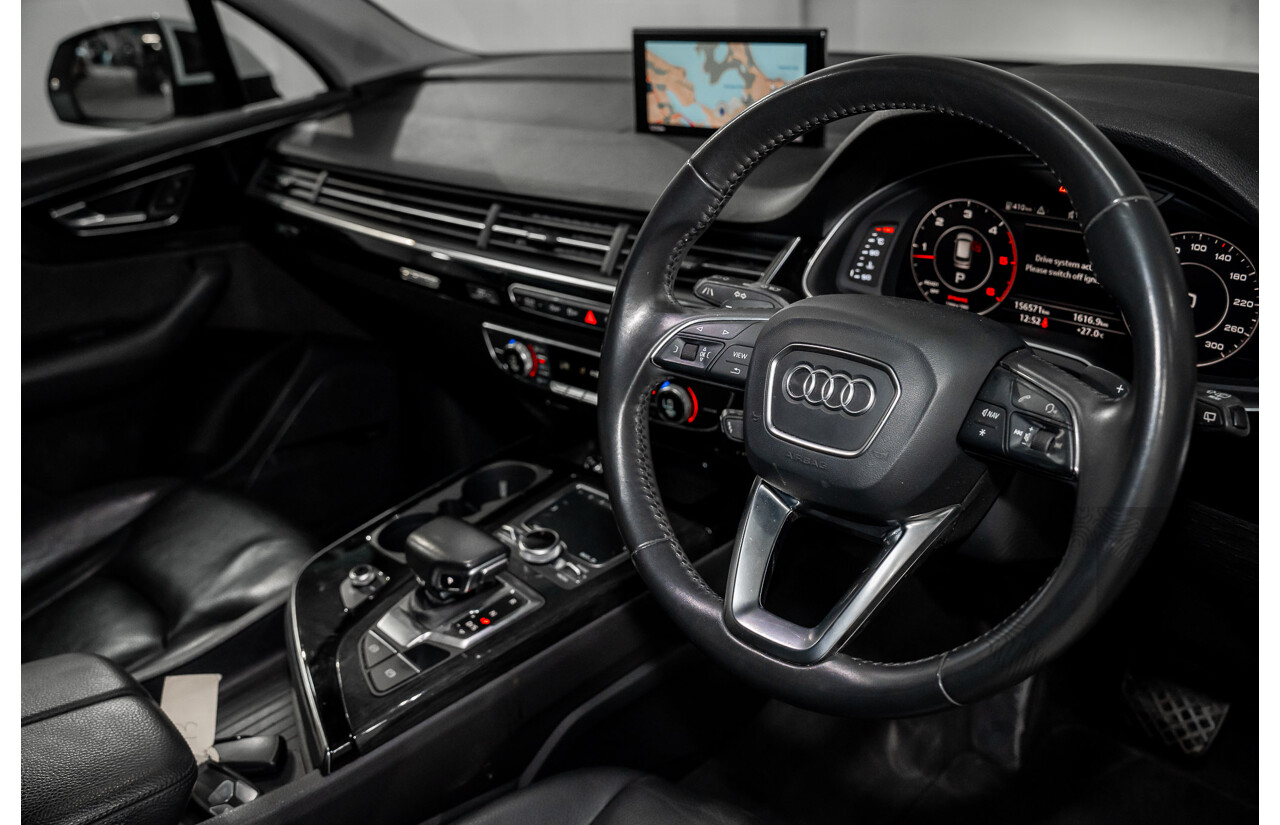01/2018 Audi Q7 3.0 TDI Quattro (AWD) 4M MY18 4d Wagon Carrara White Turbo Diesel V6 3.0L - 7 Seater