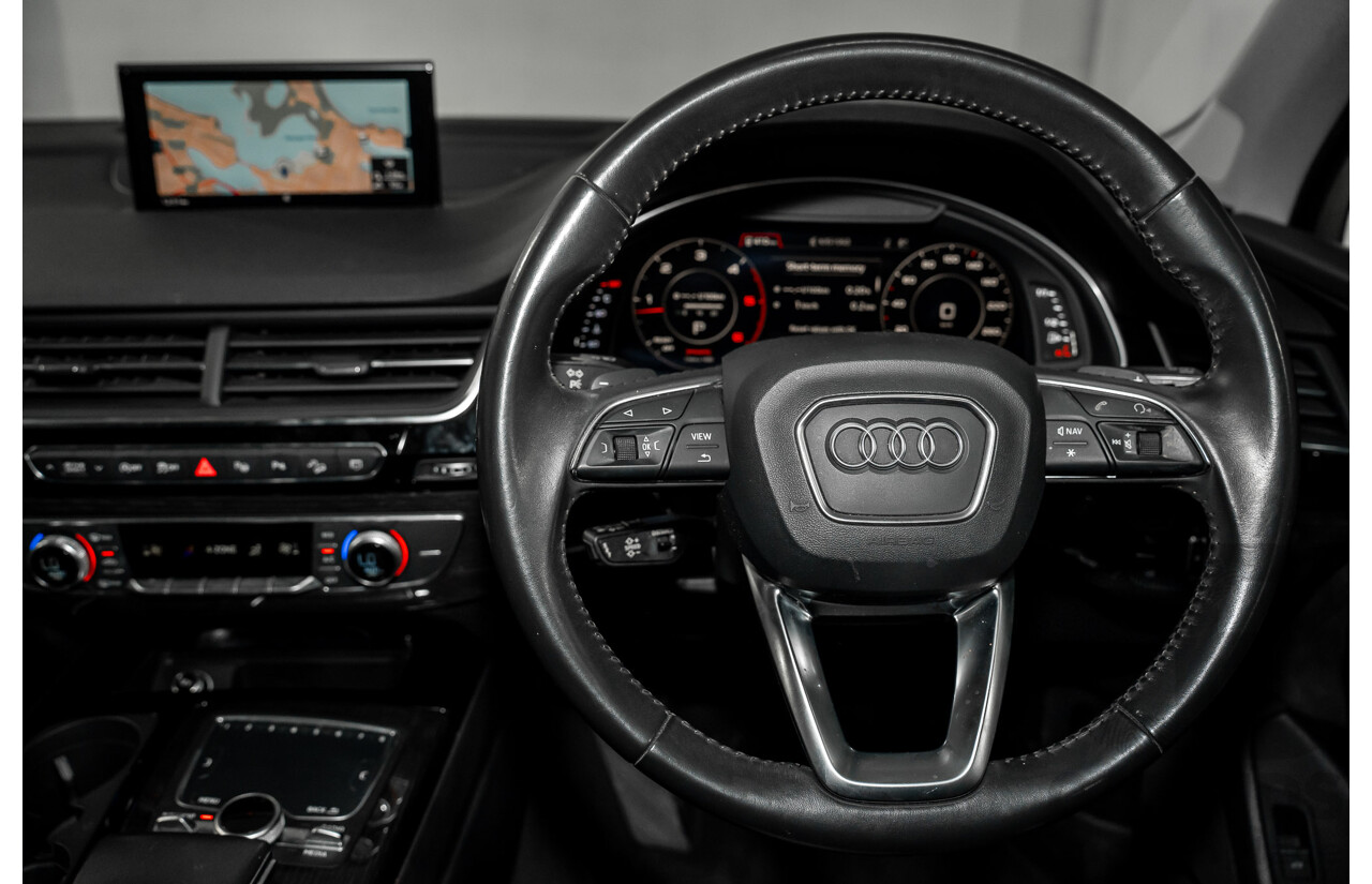 01/2018 Audi Q7 3.0 TDI Quattro (AWD) 4M MY18 4d Wagon Carrara White Turbo Diesel V6 3.0L - 7 Seater