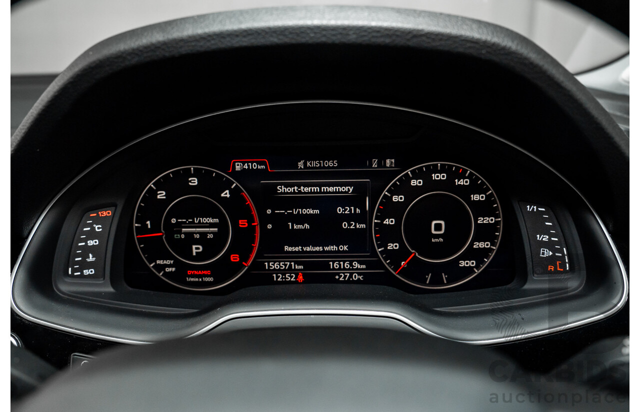 01/2018 Audi Q7 3.0 TDI Quattro (AWD) 4M MY18 4d Wagon Carrara White Turbo Diesel V6 3.0L - 7 Seater