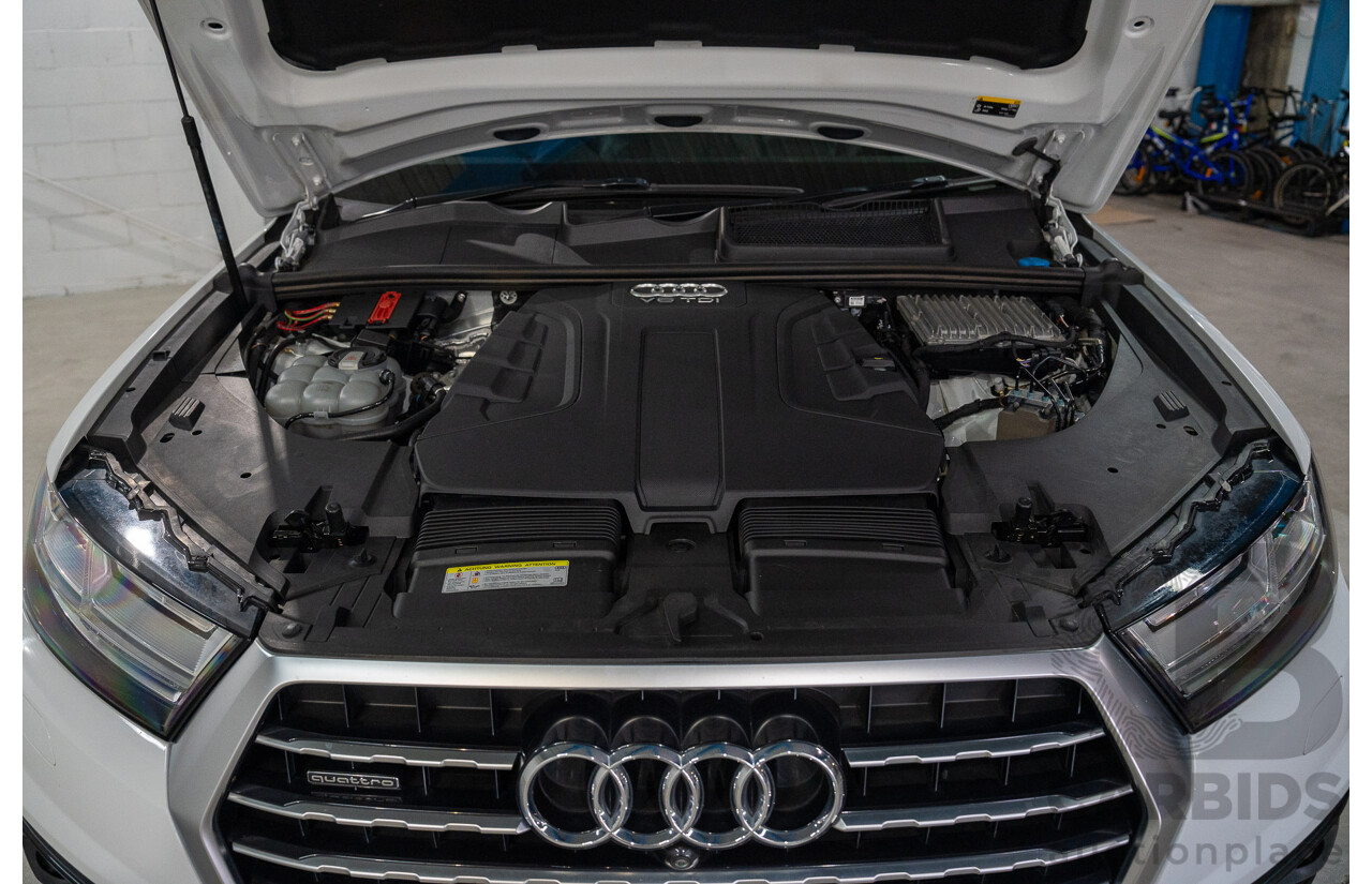 01/2018 Audi Q7 3.0 TDI Quattro (AWD) 4M MY18 4d Wagon Carrara White Turbo Diesel V6 3.0L - 7 Seater