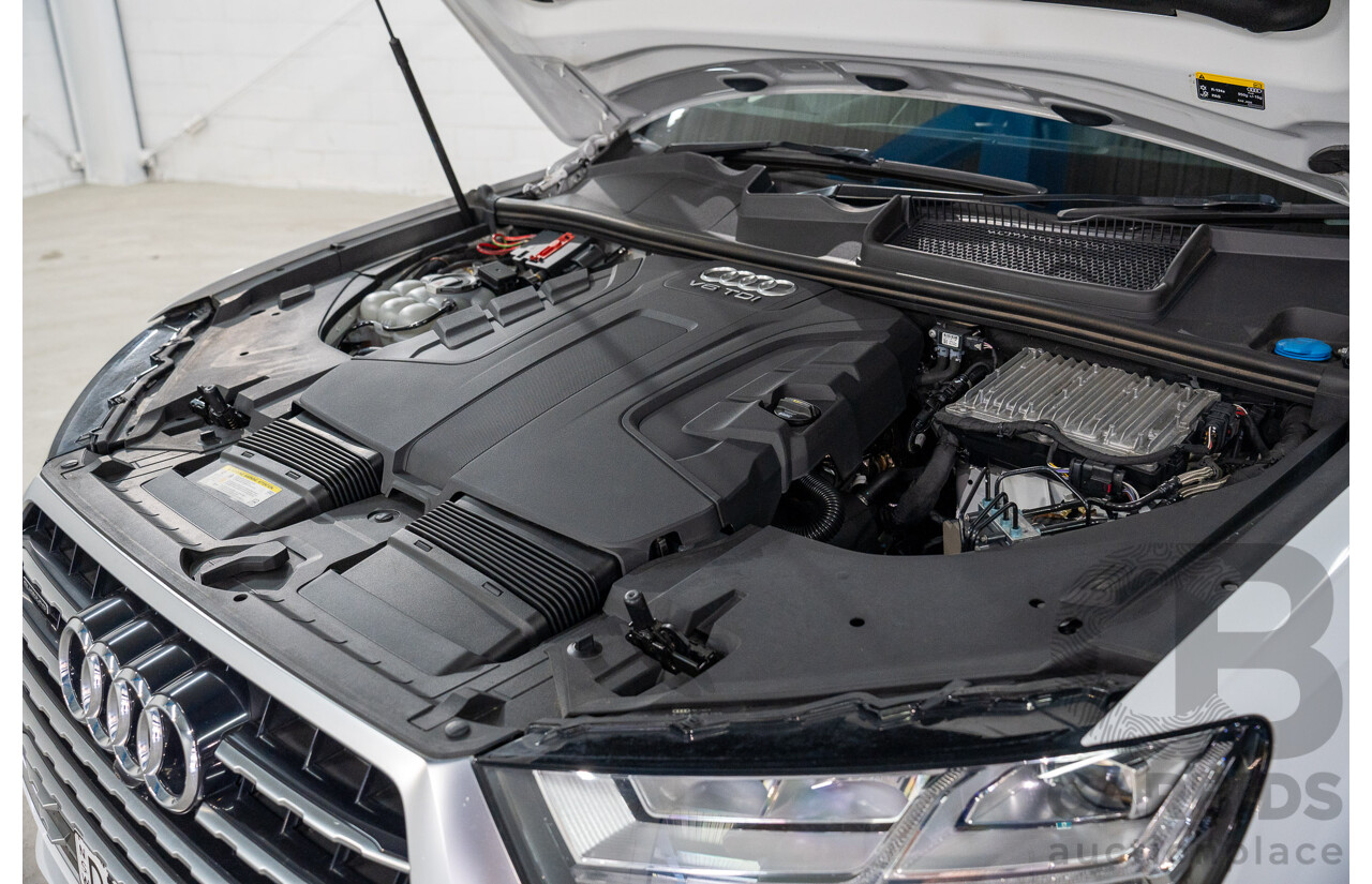 01/2018 Audi Q7 3.0 TDI Quattro (AWD) 4M MY18 4d Wagon Carrara White Turbo Diesel V6 3.0L - 7 Seater