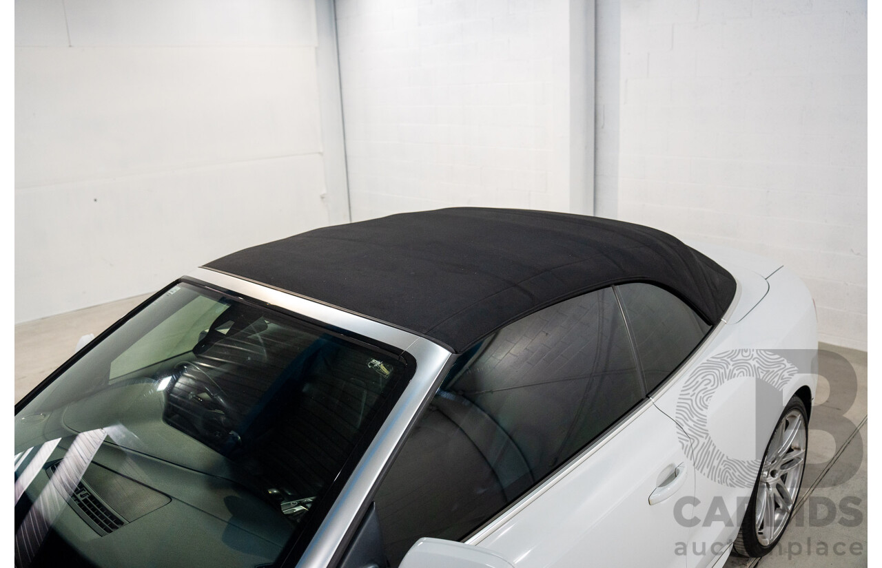 11/2014 Audi A5 3.0 TDI Quattro (AWD) S-Line Package 8T MY14 2d Cabriolet White Turbo Diesel 3.0L