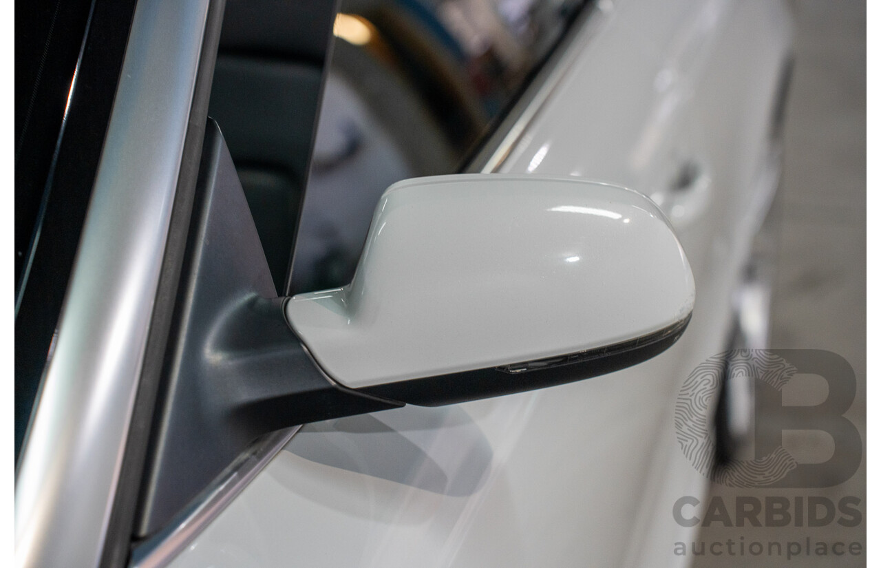 11/2014 Audi A5 3.0 TDI Quattro (AWD) S-Line Package 8T MY14 2d Cabriolet White Turbo Diesel 3.0L