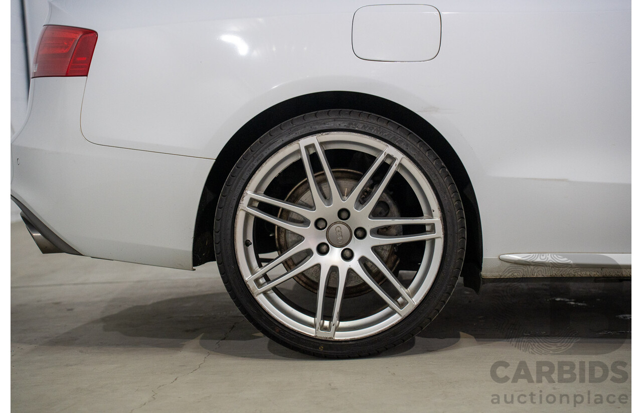 11/2014 Audi A5 3.0 TDI Quattro (AWD) S-Line Package 8T MY14 2d Cabriolet White Turbo Diesel 3.0L