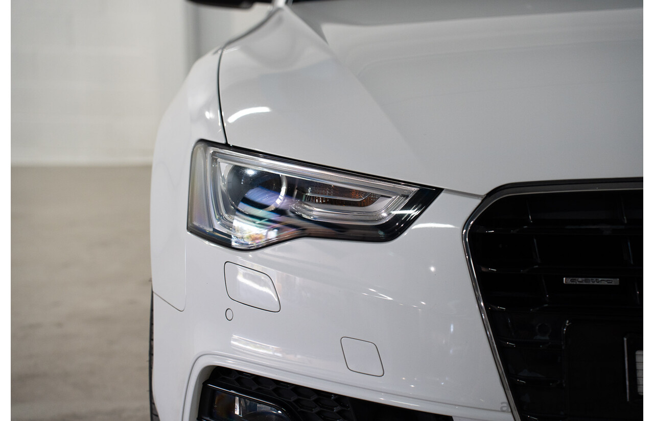 11/2014 Audi A5 3.0 TDI Quattro (AWD) S-Line Package 8T MY14 2d Cabriolet White Turbo Diesel 3.0L