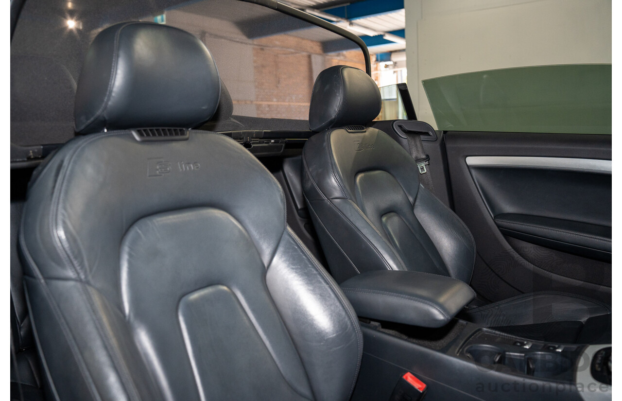 11/2014 Audi A5 3.0 TDI Quattro (AWD) S-Line Package 8T MY14 2d Cabriolet White Turbo Diesel 3.0L