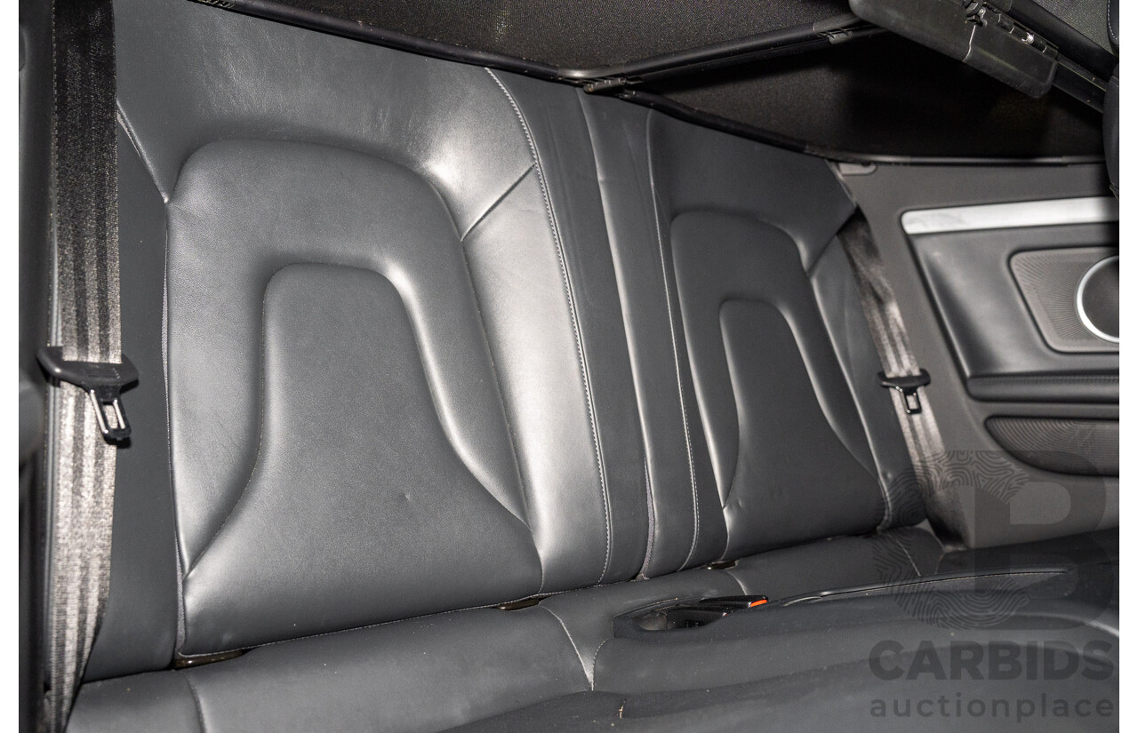 11/2014 Audi A5 3.0 TDI Quattro (AWD) S-Line Package 8T MY14 2d Cabriolet White Turbo Diesel 3.0L