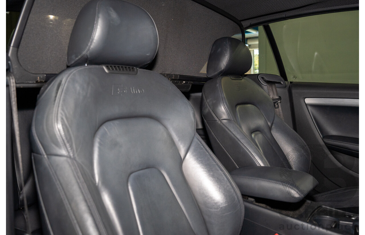 11/2014 Audi A5 3.0 TDI Quattro (AWD) S-Line Package 8T MY14 2d Cabriolet White Turbo Diesel 3.0L