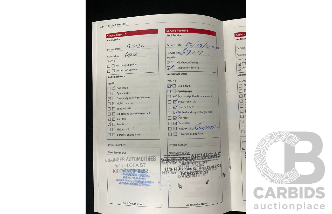 11/2014 Audi A5 3.0 TDI Quattro (AWD) S-Line Package 8T MY14 2d Cabriolet White Turbo Diesel 3.0L