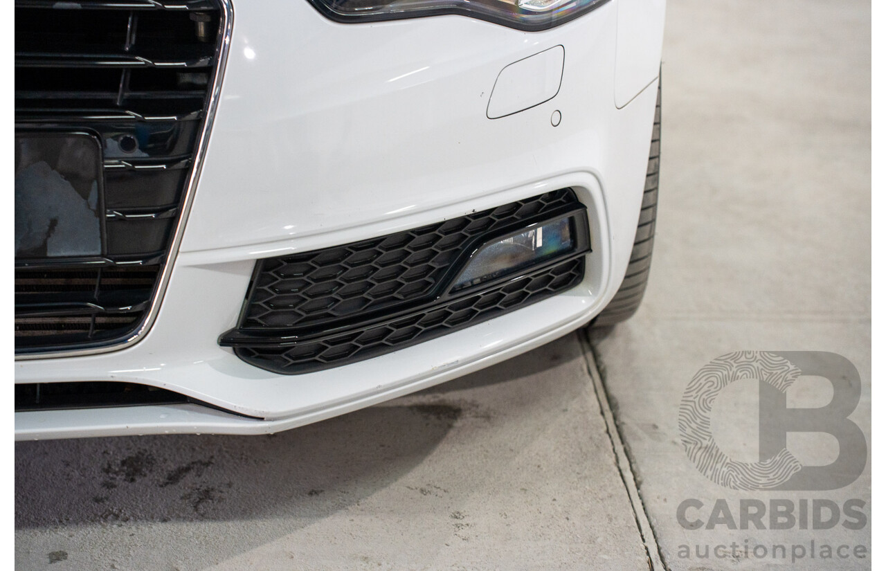 11/2014 Audi A5 3.0 TDI Quattro (AWD) S-Line Package 8T MY14 2d Cabriolet White Turbo Diesel 3.0L