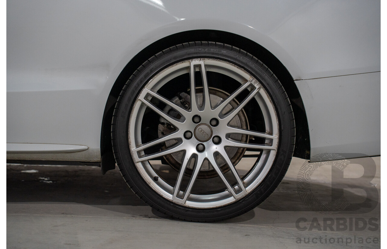 11/2014 Audi A5 3.0 TDI Quattro (AWD) S-Line Package 8T MY14 2d Cabriolet White Turbo Diesel 3.0L