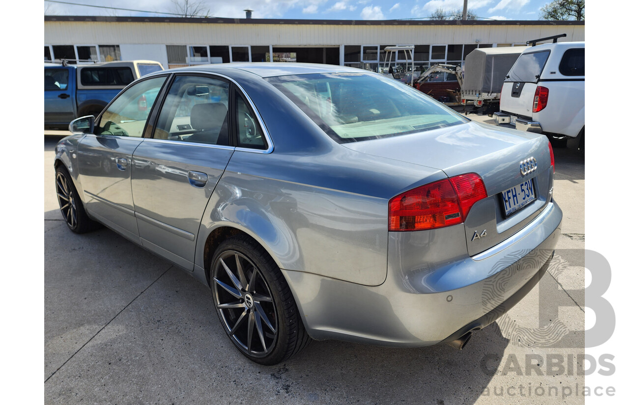 5/2007 Audi A4 2.0 TFSI B7 MY06 UPGRADE 4d Sedan Grey 2.0L
