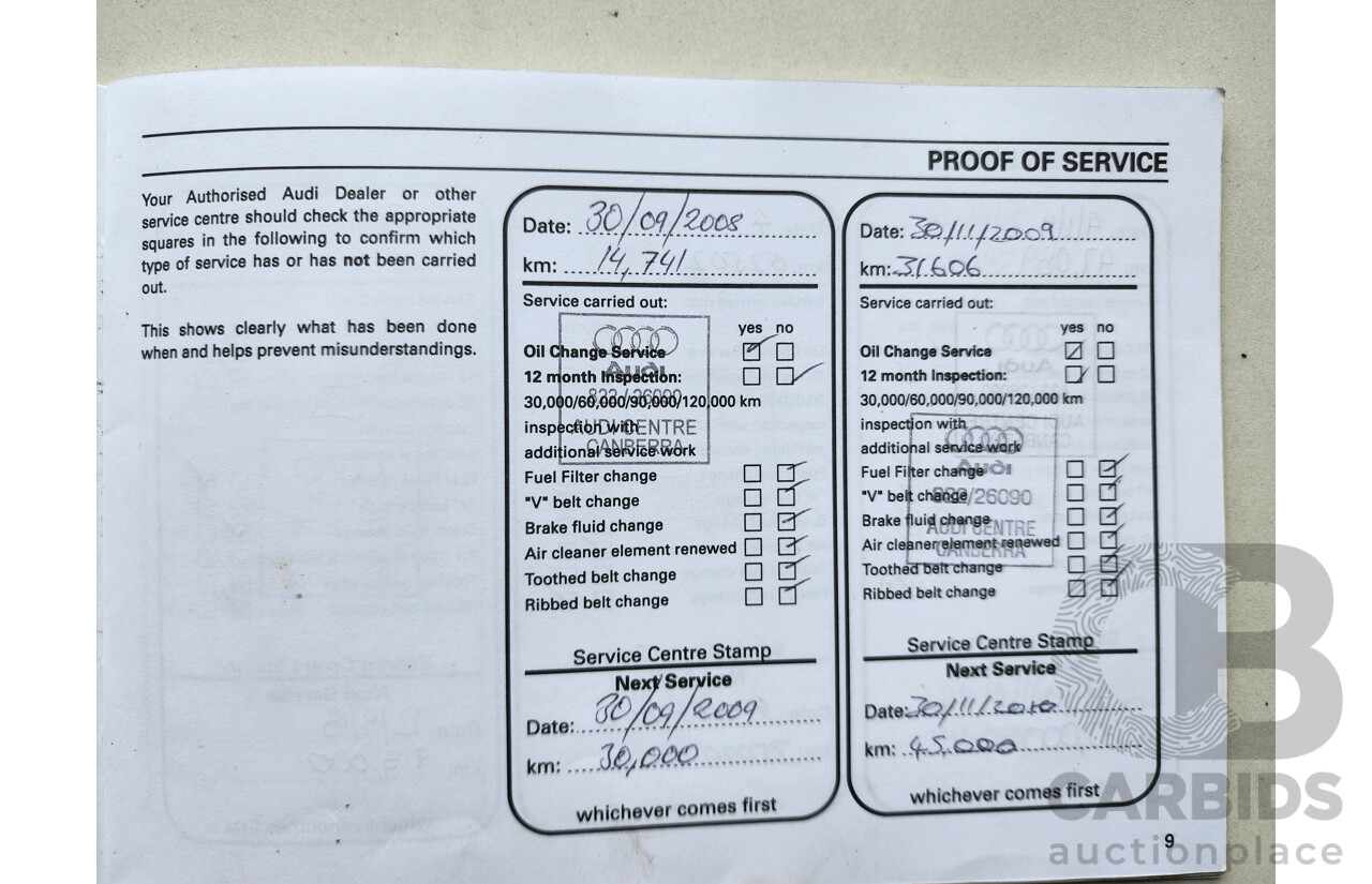 5/2007 Audi A4 2.0 TFSI B7 MY06 UPGRADE 4d Sedan Grey 2.0L