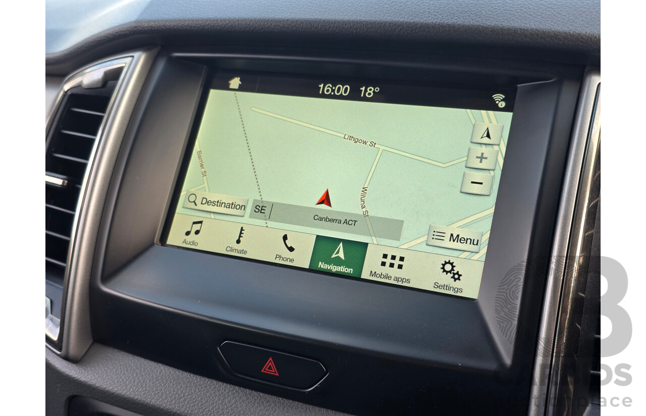 8/2018 Ford Ranger XLT 3.2 (4x4) MY19 PX MKIII 4d Dual Cab Utility Frozen White Turbo Diesel 3.2L