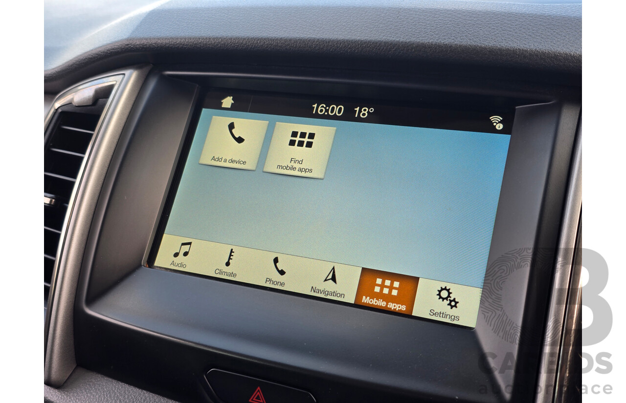 8/2018 Ford Ranger XLT 3.2 (4x4) MY19 PX MKIII 4d Dual Cab Utility Frozen White Turbo Diesel 3.2L