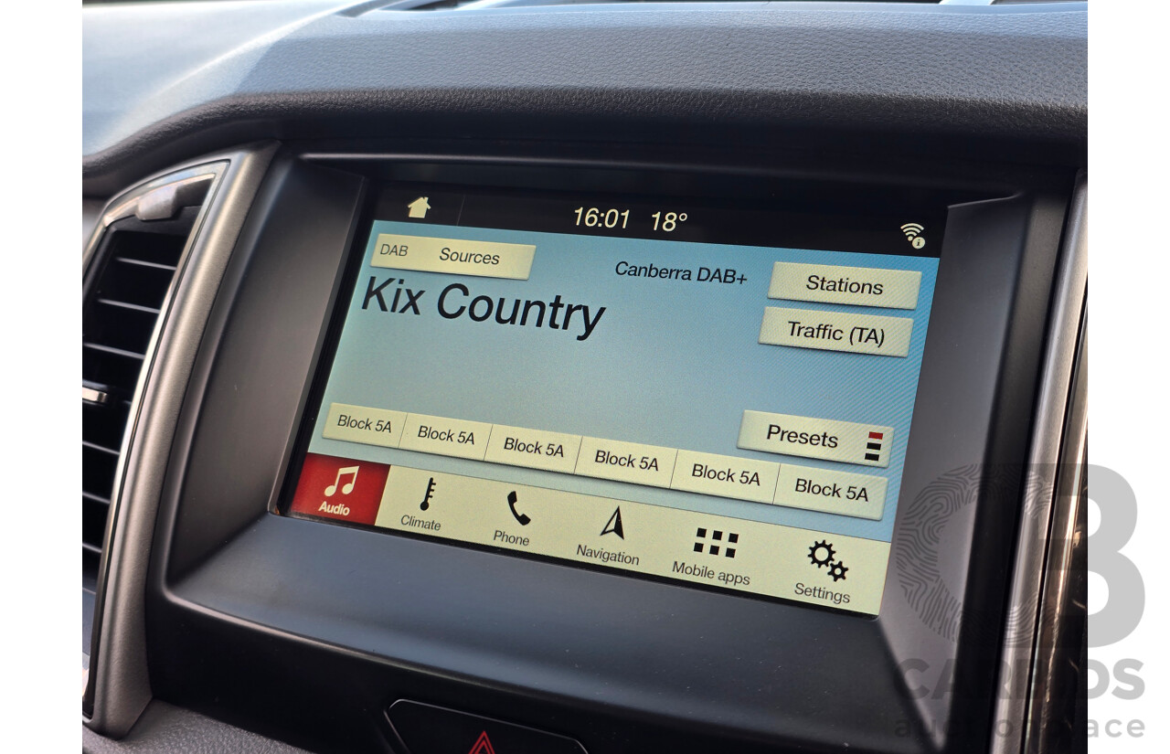 8/2018 Ford Ranger XLT 3.2 (4x4) MY19 PX MKIII 4d Dual Cab Utility Frozen White Turbo Diesel 3.2L