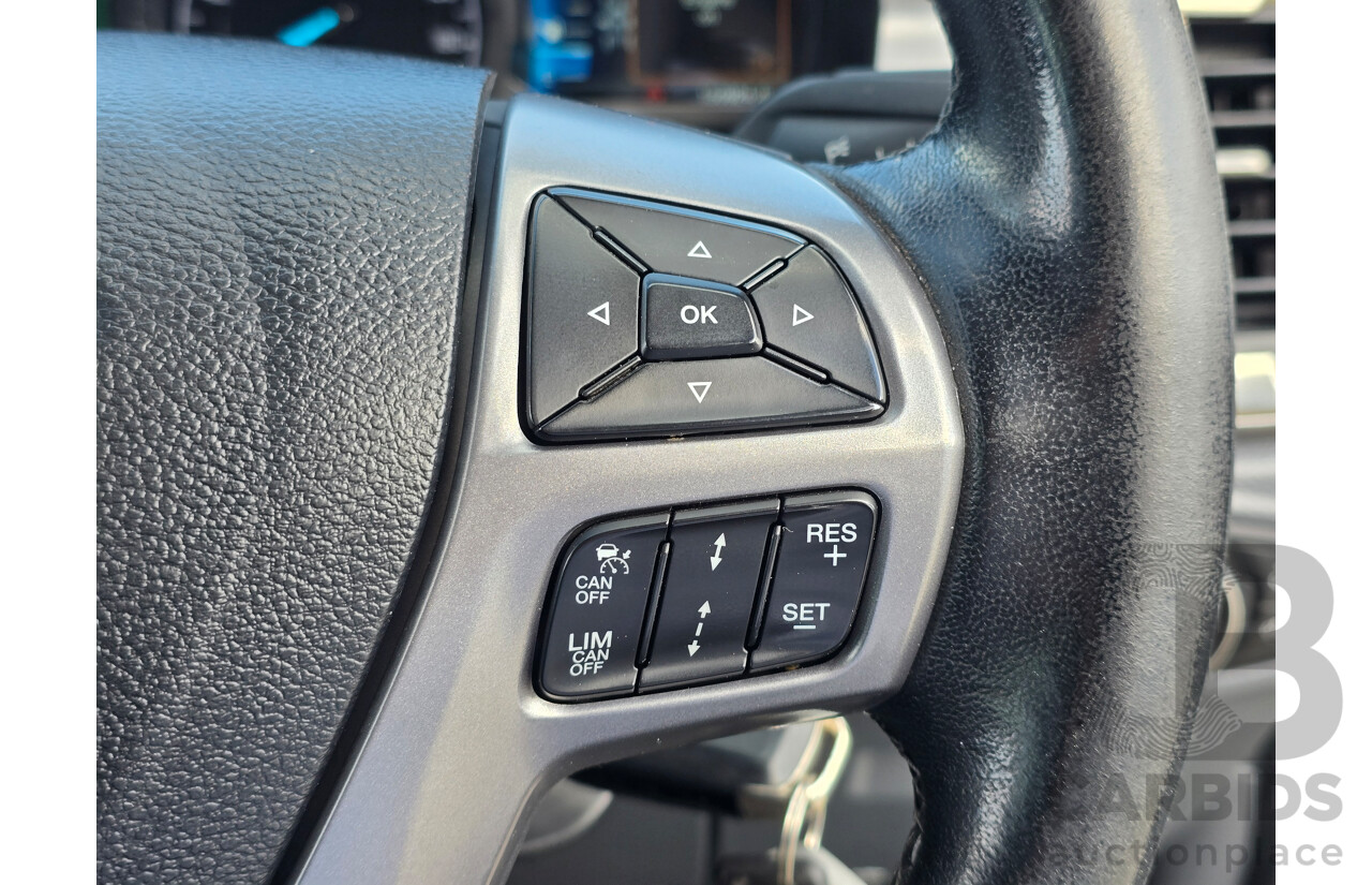 8/2018 Ford Ranger XLT 3.2 (4x4) MY19 PX MKIII 4d Dual Cab Utility Frozen White Turbo Diesel 3.2L