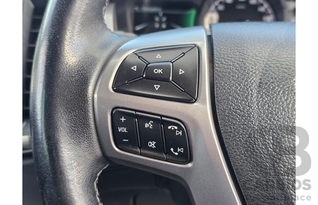 8/2018 Ford Ranger XLT 3.2 (4x4) MY19 PX MKIII 4d Dual Cab Utility Frozen White Turbo Diesel 3.2L