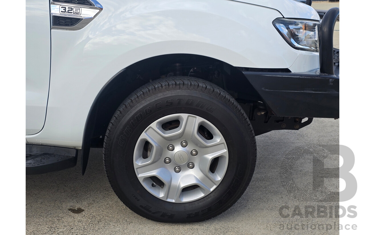 8/2018 Ford Ranger XLT 3.2 (4x4) MY19 PX MKIII 4d Dual Cab Utility Frozen White Turbo Diesel 3.2L