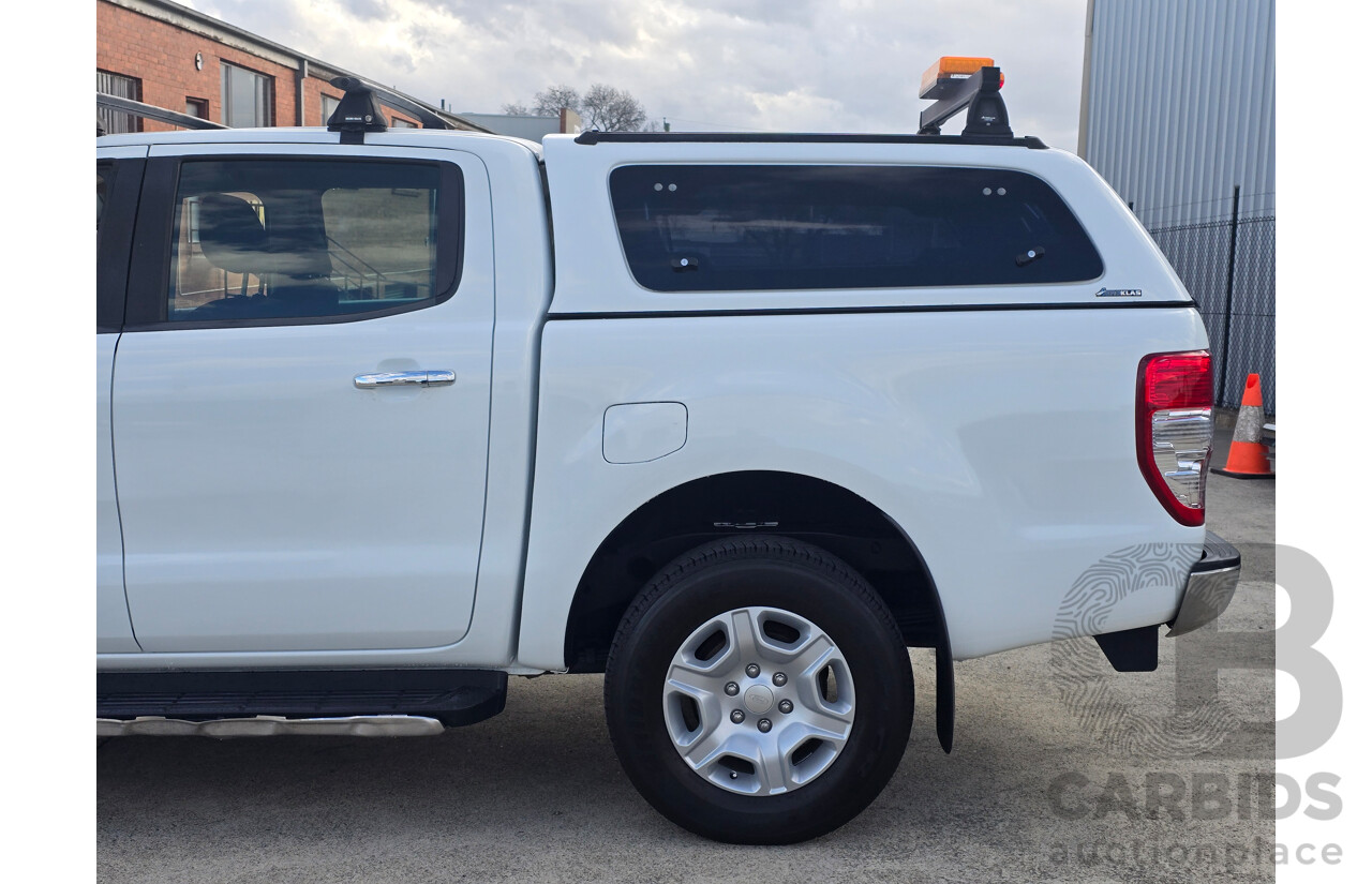 8/2018 Ford Ranger XLT 3.2 (4x4) MY19 PX MKIII 4d Dual Cab Utility Frozen White Turbo Diesel 3.2L