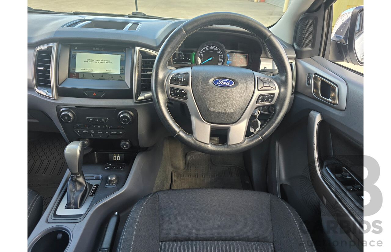 8/2018 Ford Ranger XLT 3.2 (4x4) MY19 PX MKIII 4d Dual Cab Utility Frozen White Turbo Diesel 3.2L