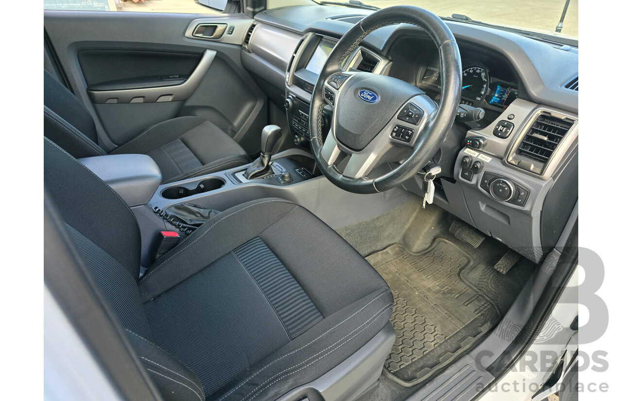 8/2018 Ford Ranger XLT 3.2 (4x4) MY19 PX MKIII 4d Dual Cab Utility Frozen White Turbo Diesel 3.2L
