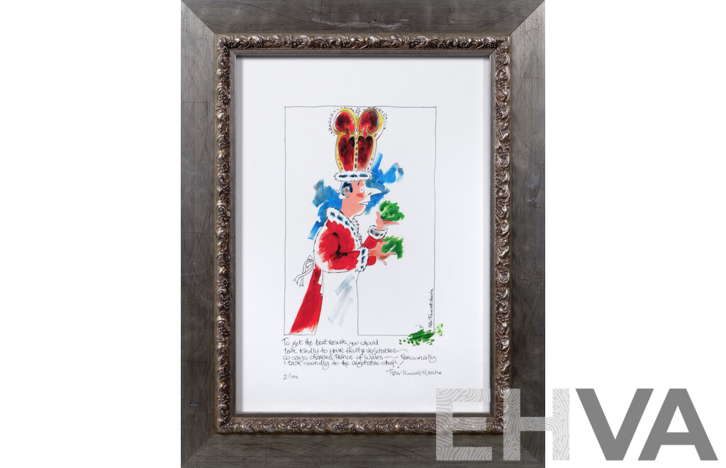 Peter Russell-Clarke, Hand Coloured Drawing  (20th Century, Australian, 1935-)