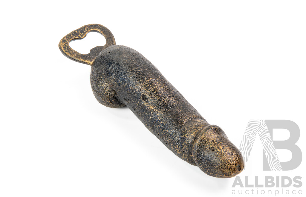 Cast Iron Phallic Bottle Opener