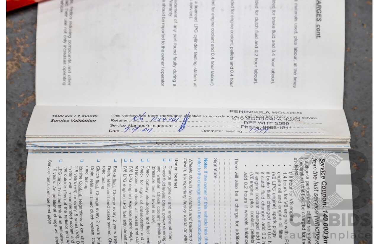 4/2004 Holden Crewman SS VYII Crew Cab Utility Cosmo Purple V8 5.7L