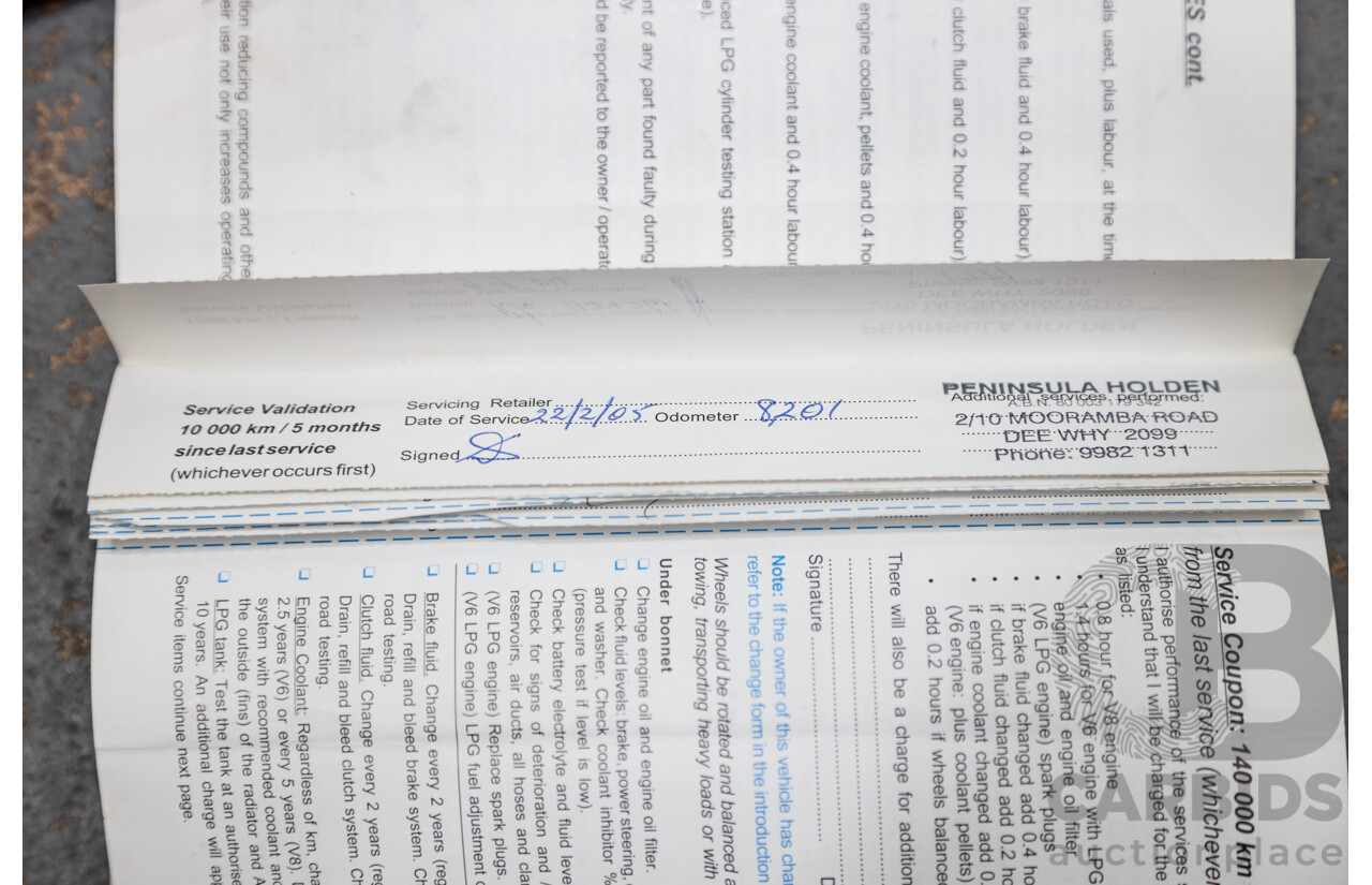 4/2004 Holden Crewman SS VYII Crew Cab Utility Cosmo Purple V8 5.7L