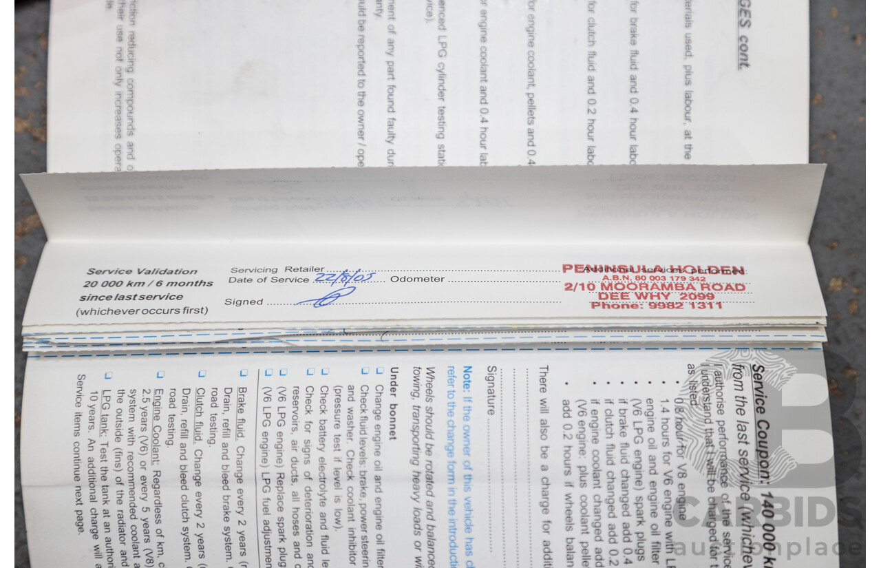 4/2004 Holden Crewman SS VYII Crew Cab Utility Cosmo Purple V8 5.7L