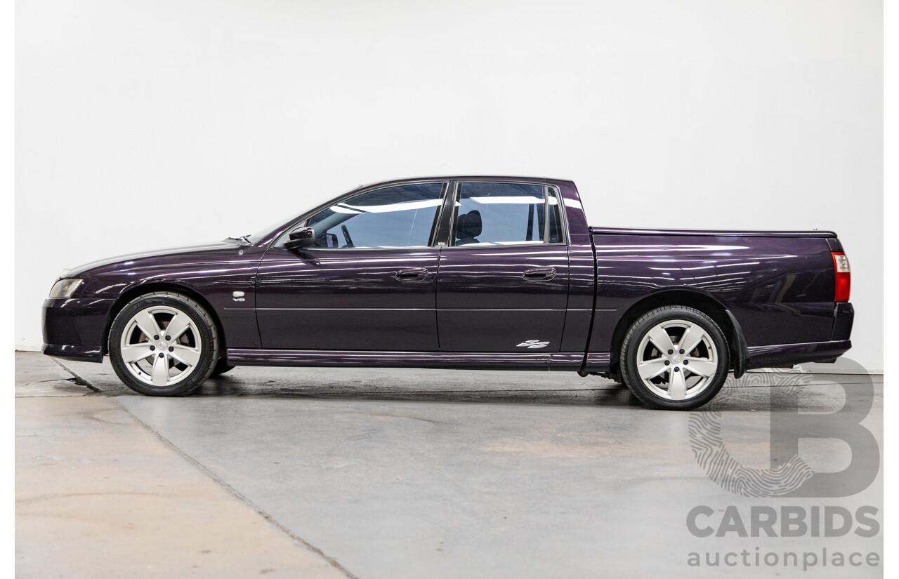 4/2004 Holden Crewman SS VYII Crew Cab Utility Cosmo Purple V8 5.7L