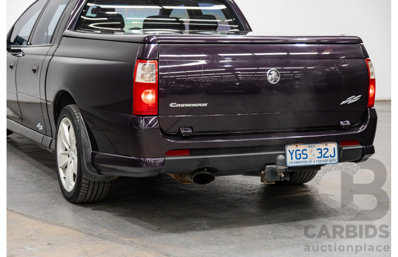 4/2004 Holden Crewman SS VYII Crew Cab Utility Cosmo Purple V8 5.7L